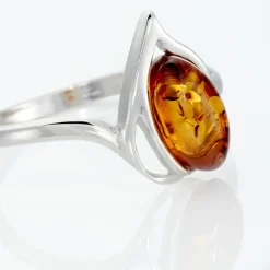 Histoire d'Or Bague Argent Blanc Nailla Ambre* Bagues|Bagues Fantaisie