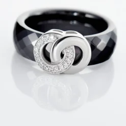 Histoire d'Or Bague Argent Blanc Valérie Oxyde De Zirconium Et Céramique