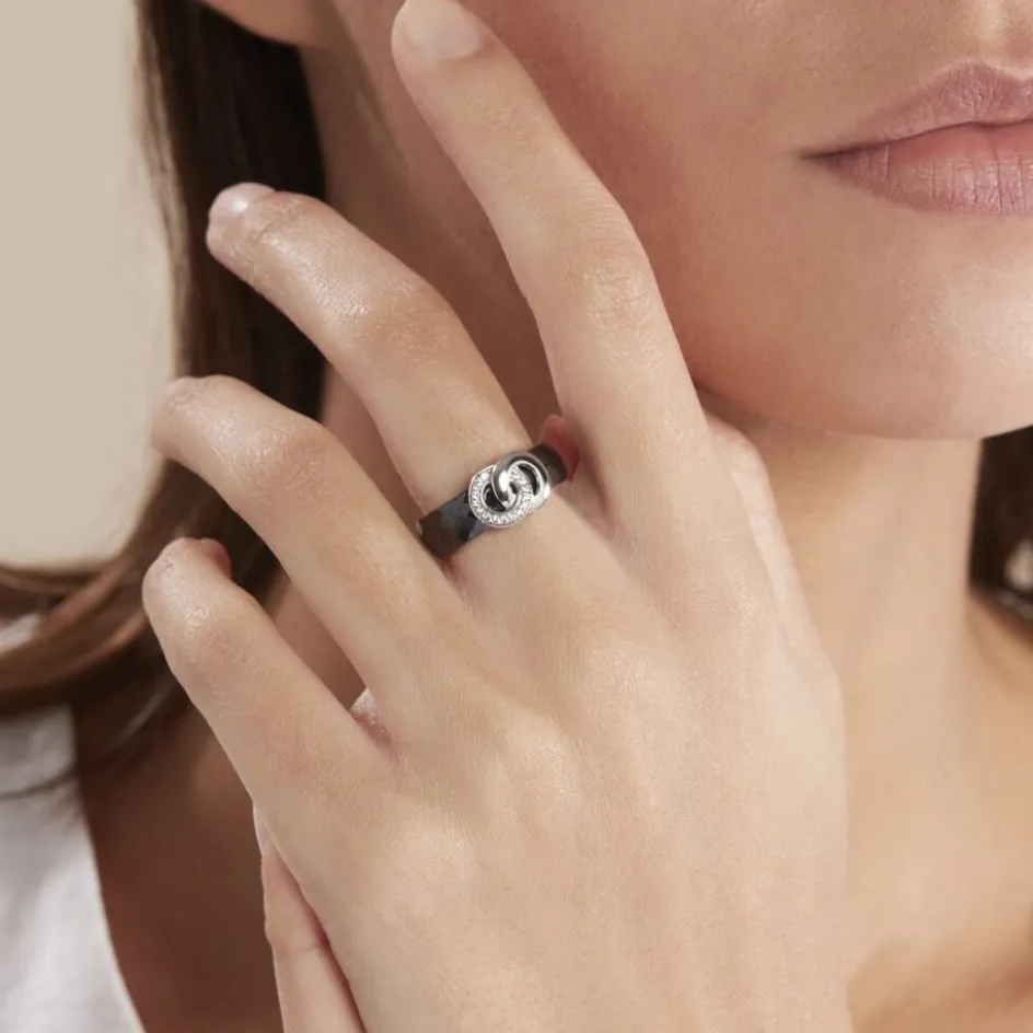 Histoire d'Or Bague Argent Blanc Valérie Oxyde De Zirconium Et Céramique