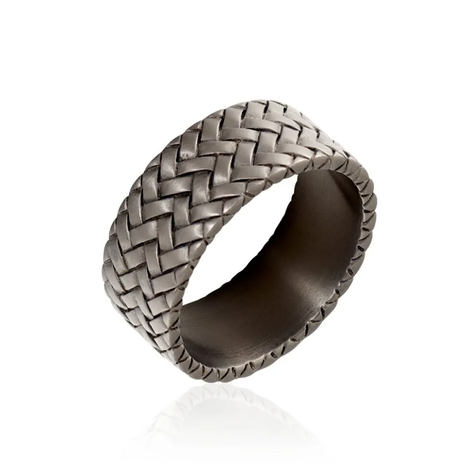 JOURDAN Bague Argent Noir* Bagues|Bagues Sans Pierre
