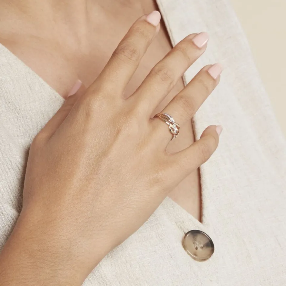 Histoire d'Or Bague Assa Or Jaune Diamants