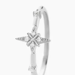 Histoire d'Or Bague Astre Precieux Argent Blanc Oxyde De Zirconium* Bagues|Bagues Fantaisie