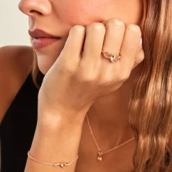 Histoire d'Or Bague Atieno Argent Rose Oxyde De Zirconium* Bagues|Bagues Fantaisie