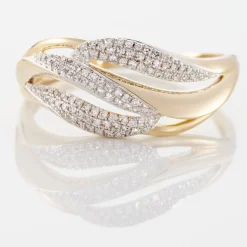 Histoire d'Or Bague Atlantide Or Jaune Diamant* Bagues|Bagues Avec Pierre