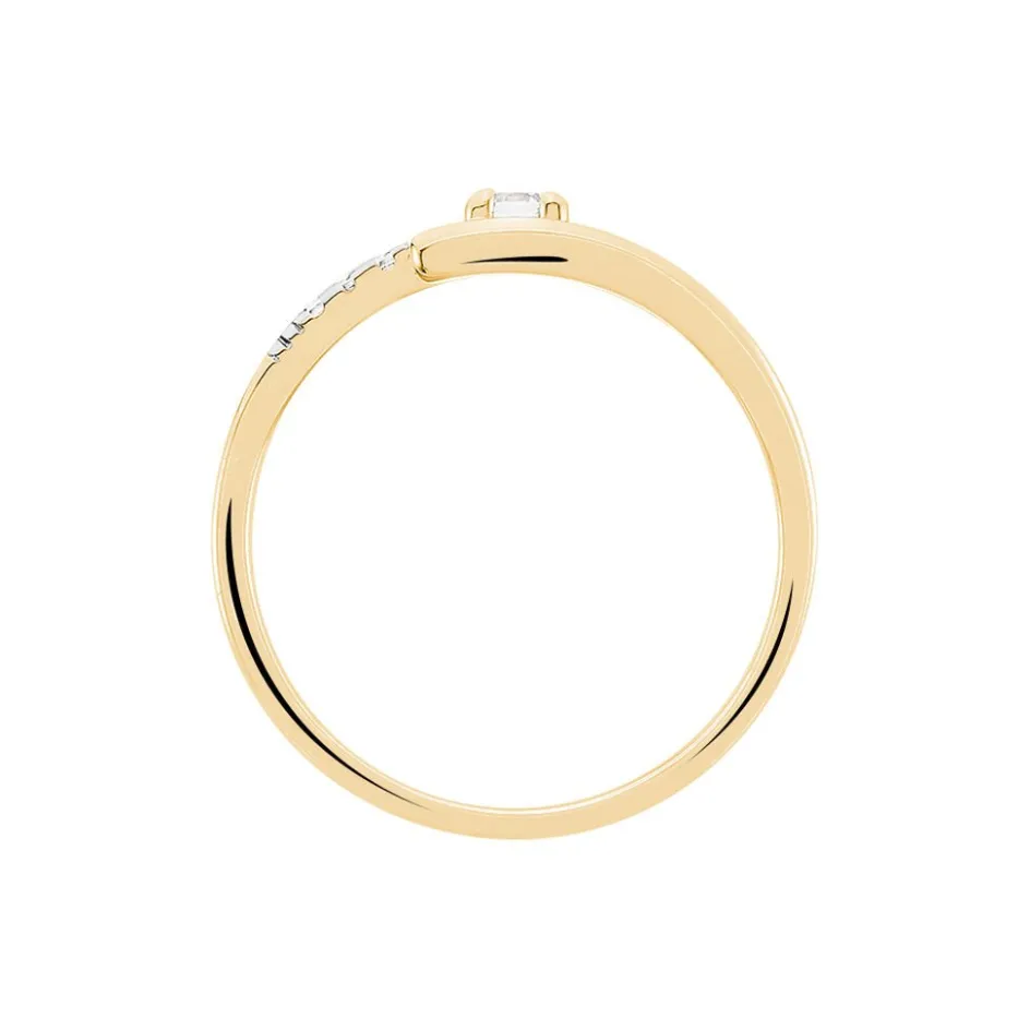 Discount Histoire d'Or Bague Auberi Plaqué Or Jaune Oxyde De Zirconium