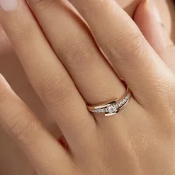 Discount Histoire d'Or Bague Auberi Plaqué Or Jaune Oxyde De Zirconium