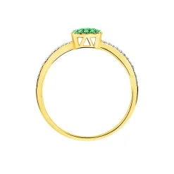 Histoire d'Or Bague Aude Or Jaune Grenat Et Diamant