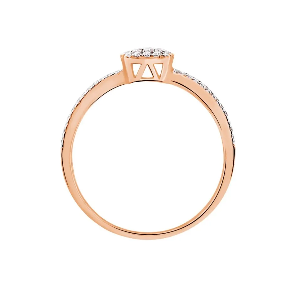 Histoire d'Or Bague Aude Or Rose Diamant* Bagues|Bagues Avec Pierre
