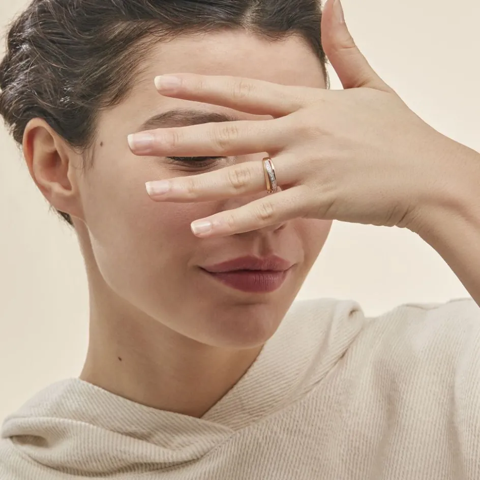 Histoire d'Or Bague Baliatina Or Tricolore Diamant* Bagues|Bagues Avec Pierre