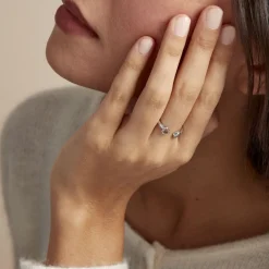 Sale Histoire d'Or Bague Barbara Argent Blanc