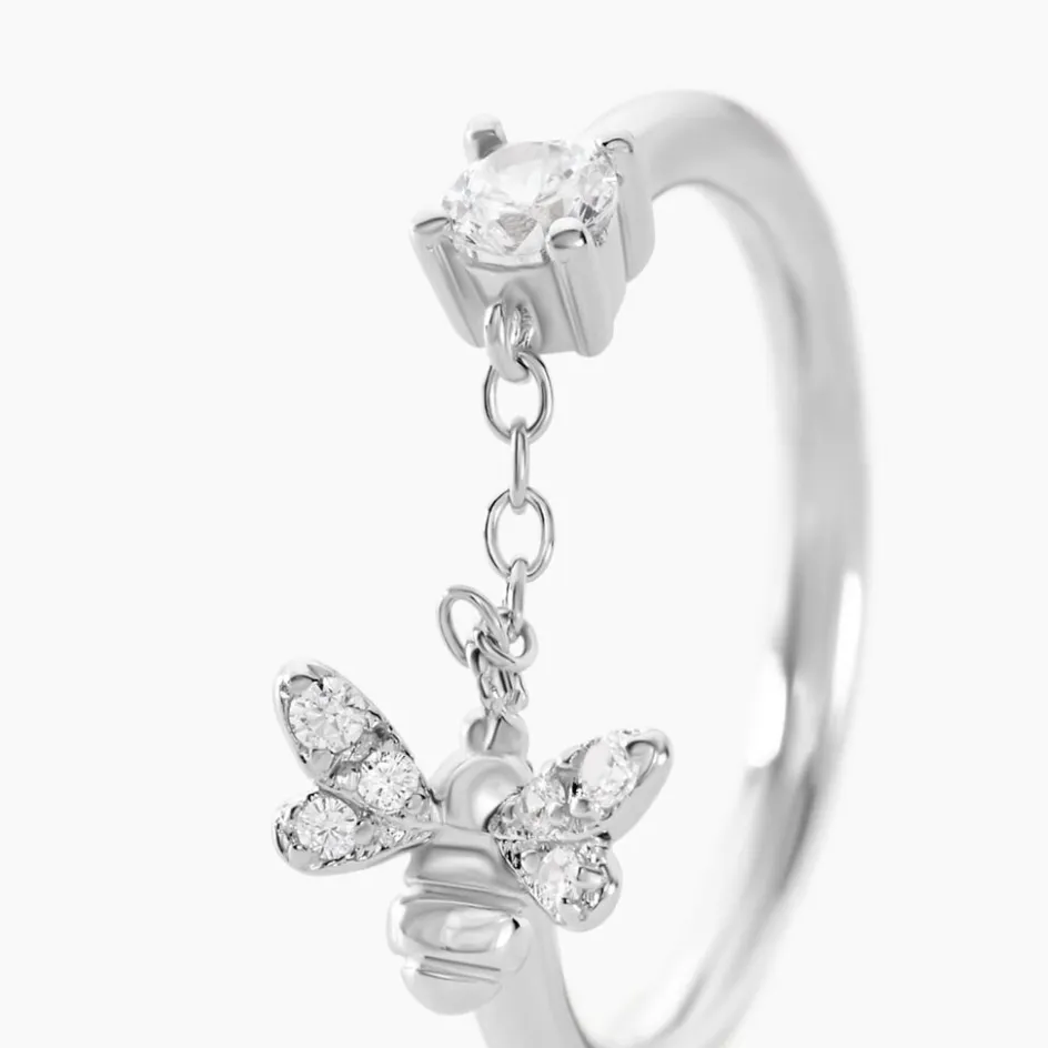 Histoire d'Or Bague Bee Good Argent Blanc Oxyde De Zirconium* Bagues|Bagues Fantaisie