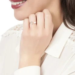 Best Histoire d'Or Bague Belen Or Rose Topaze Et Quartz