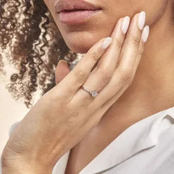 Outlet Histoire d'Or Bague Berata Or Blanc Oxyde De Zirconium