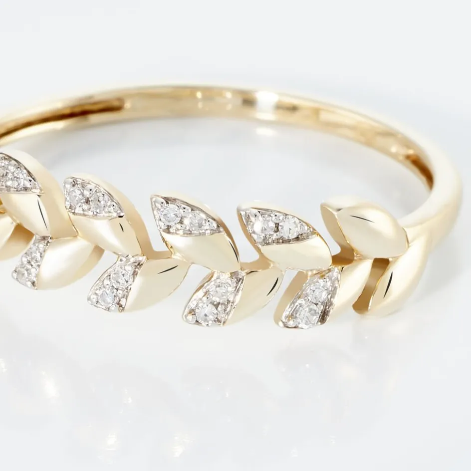 Histoire d'Or Bague Berinice Or Jaune Diamant* Bagues|Bagues Avec Pierre