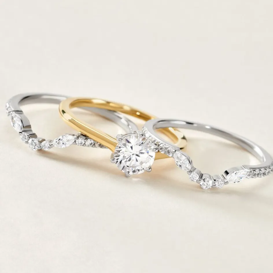 Histoire d'Or Bague Berlin Argent Bicolore Oxyde De Zirconium* Bagues|Bagues Avec Pierre