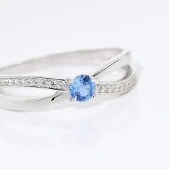 Sale Histoire d'Or Bague Bertheline Argent Blanc Oxyde De Zirconium argent blanc oxyde bleu