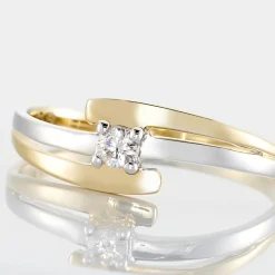 Histoire d'Or Bague Blandine Or Bicolore Diamant* Bagues|Bagues Avec Pierre