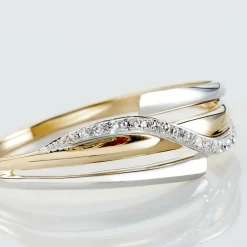 Histoire d'Or Bague Bodil Or Bicolore Diamant* Bagues|Bagues Avec Pierre