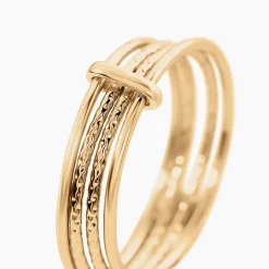 Sale Histoire d'Or Bague Bohemian Plaqué Or Jaune