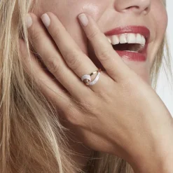 Histoire d'Or Bague Boucle D'or Or Jaune Oxyde De Zirconium* Bagues|Bagues Avec Pierre