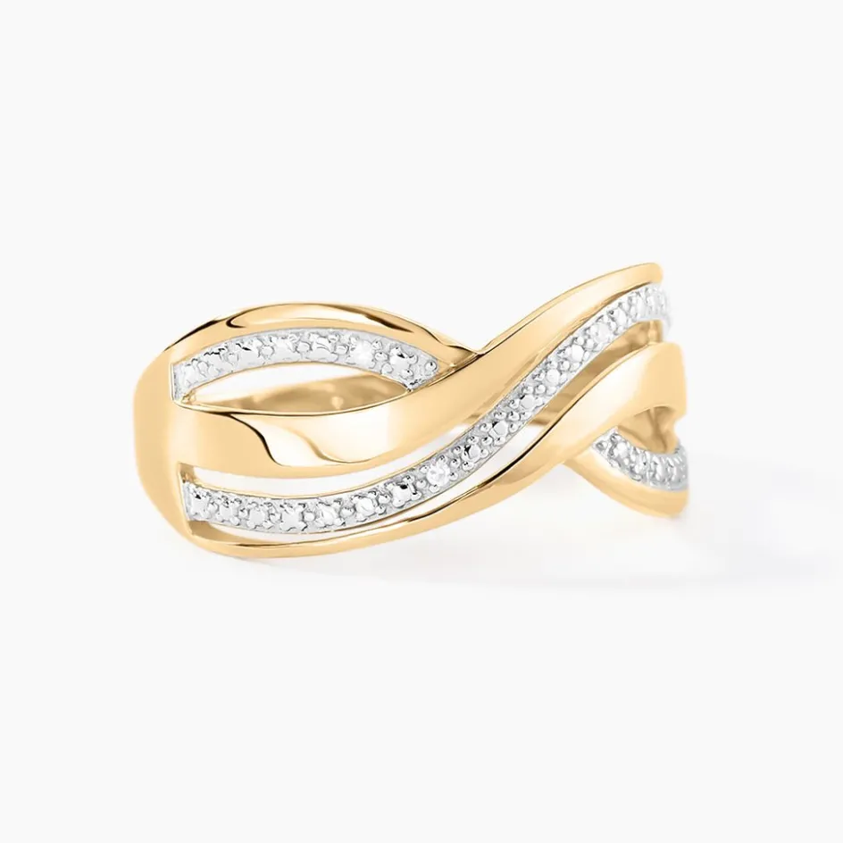 Histoire d'Or Bague Callistine Or Jaune Diamant* Bagues|Bagues Avec Pierre