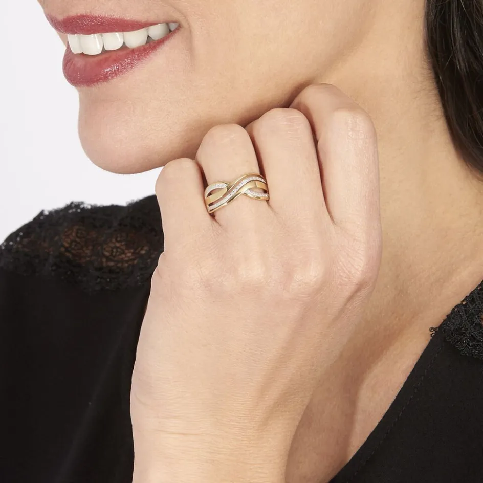 Histoire d'Or Bague Callistine Or Jaune Diamant* Bagues|Bagues Avec Pierre