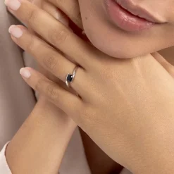 Histoire d'Or Bague Camilia Or Blanc Saphir* Bagues|Bagues Avec Pierre