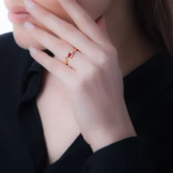 Sale Histoire d'Or Bague Camilia Or Rose Emeraude