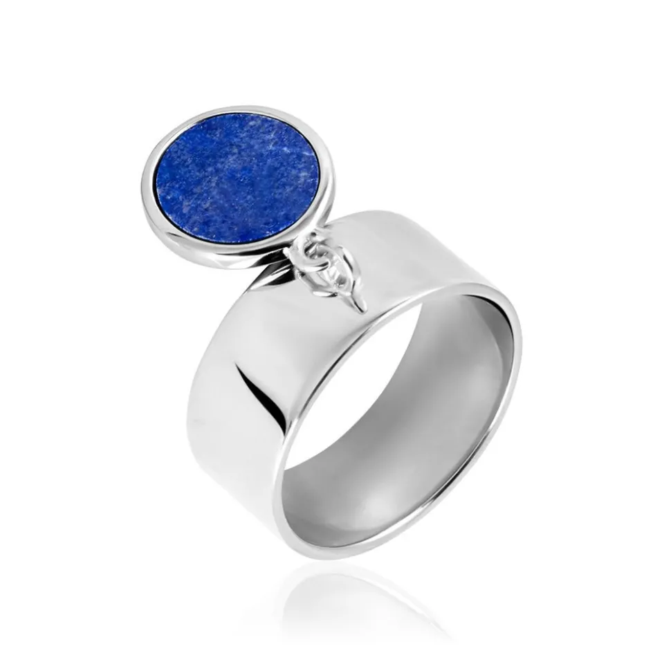 Histoire d'Or Bague Camillo Argent Blanc Lapis Lazuli