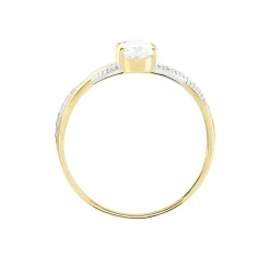 Clearance Histoire d'Or Bague Candice De Zirconium or jaune oxyde