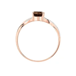 Discount Histoire d'Or Bague Candice Or Rose Quartz