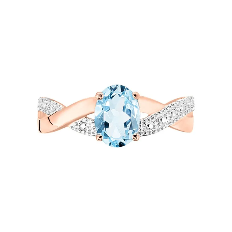 Histoire d'Or Bague Candice Or Rose Topaze* Bagues|Bagues Avec Pierre