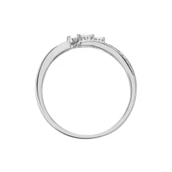 Histoire d'Or Bague Carey Or Blanc Diamant