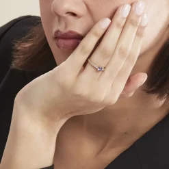 Histoire d'Or Bague Carrol Or Jaune Améthyste Oxyde De Zirconium* Bagues|Bagues Avec Pierre