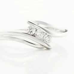 Histoire d'Or Bague Cascade Argent Blanc Oxyde De Zirconium* Bagues|Bagues De Fiançailles