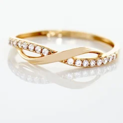 Histoire d'Or Bague Cass Or Jaune Oxyde* Bagues|Bagues Avec Pierre