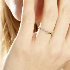 Histoire d'Or Bague Cass Or Jaune Oxyde* Bagues|Bagues Avec Pierre