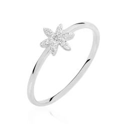 Histoire d'Or Bague Catia Or Blanc Diamant* Bagues|Bagues Avec Pierre