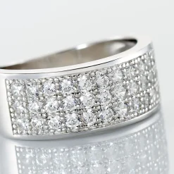 Clearance Histoire d'Or Bague Cecelia Argent Blanc Oxyde De Zirconium