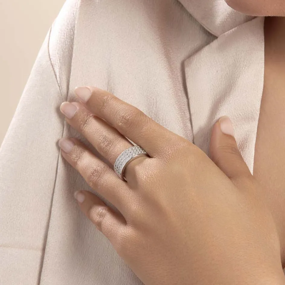 Clearance Histoire d'Or Bague Cecelia Argent Blanc Oxyde De Zirconium