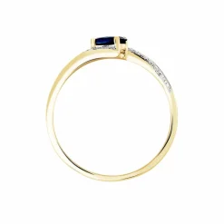 Clearance Histoire d'Or Bague Celestine Or Jaune Saphir Et Diamant