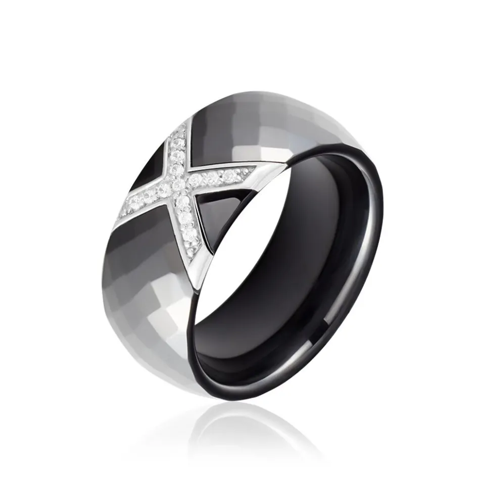 Discount Histoire d'Or Bague Ceramique X Argent Blanc Oxyde De Zirconium Et Céramique