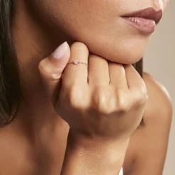 Outlet Histoire d'Or Bague Chaine Rio Selaron Argent Rose Oxyde De Zirconium argent rose oxyde rose