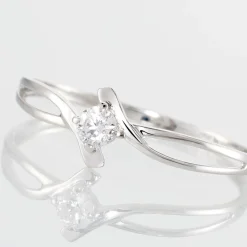 Histoire d'Or Bague Chamirame Or Blanc Oxyde De Zirconium* Bagues|Bagues Avec Pierre