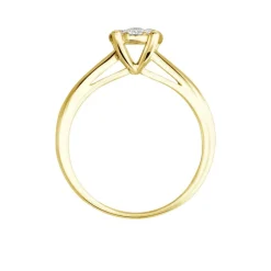 Discount Histoire d'Or Bague Charlène Or Jaune Diamant Synthetique