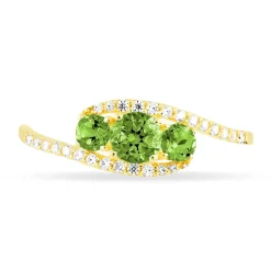 Sale Histoire d'Or Bague Chloe Or Jaune Péridot Et Diamant