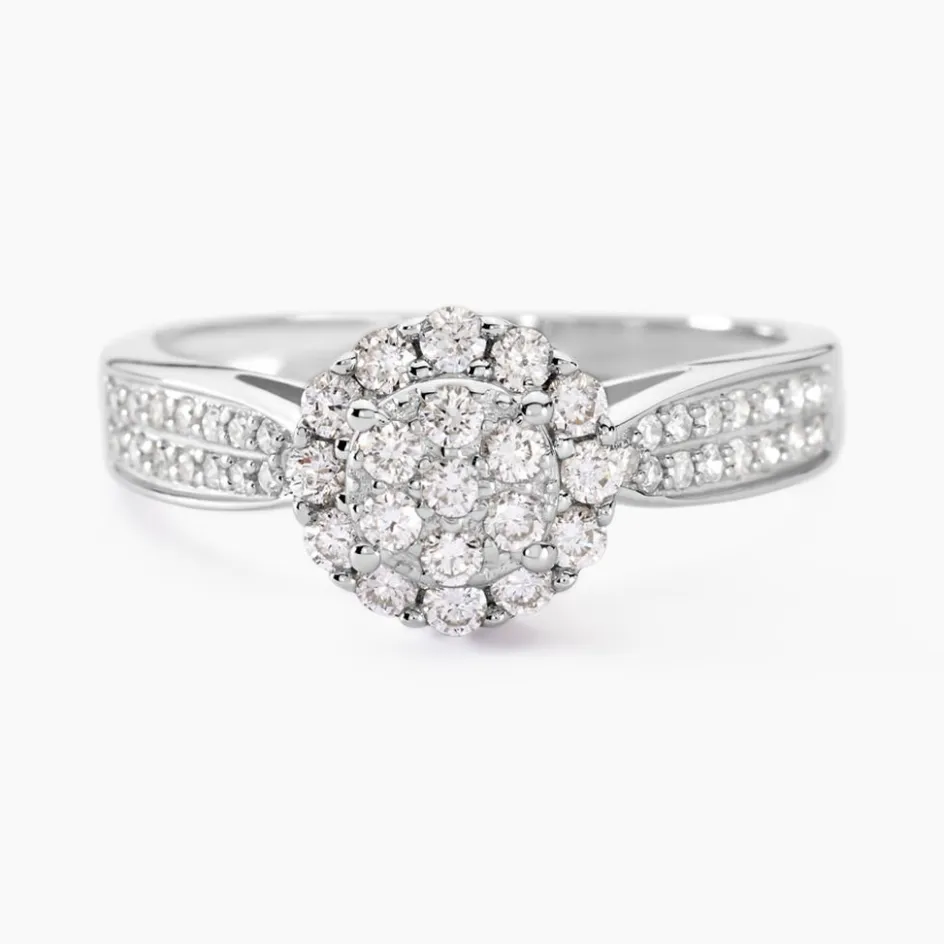 Histoire d'Or Bague Chou Or Blanc Diamant* Bagues|Bagues Avec Pierre