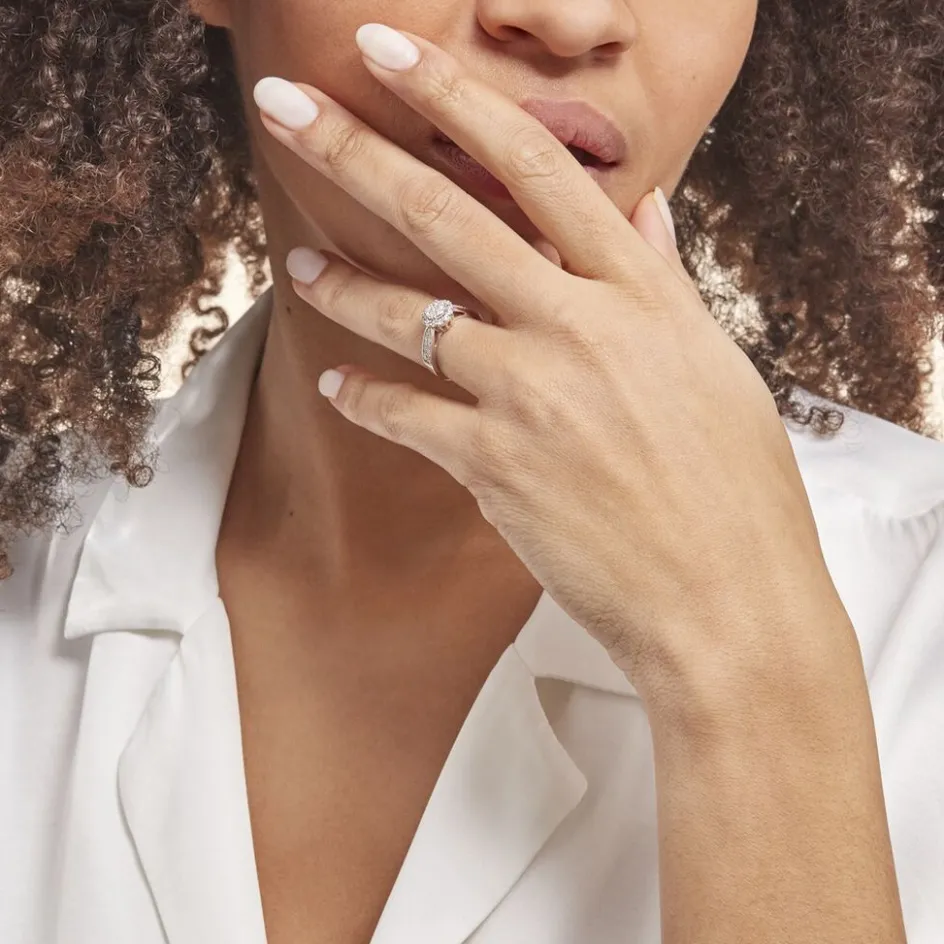 Histoire d'Or Bague Chou Or Blanc Diamant* Bagues|Bagues Avec Pierre