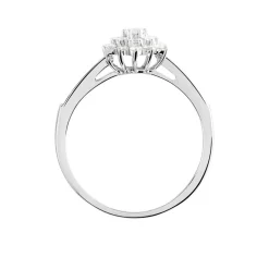Clearance Histoire d'Or Bague Chouchou Platine Blanc Diamant