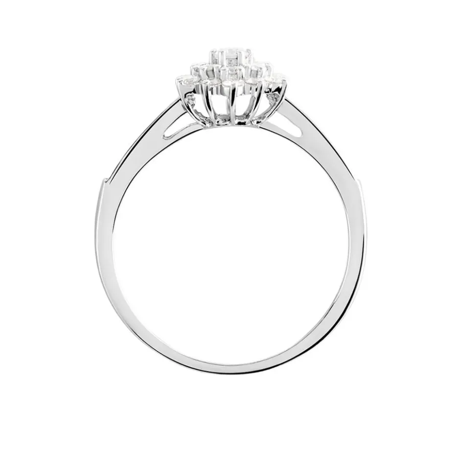 Clearance Histoire d'Or Bague Chouchou Platine Blanc Diamant